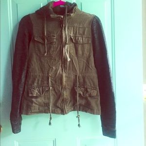 S Green hoodie jacket .